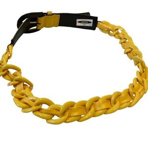 Joia Yellow Chain Belt 40”